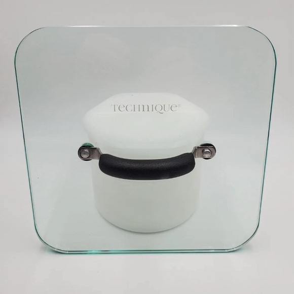 Technique replacement square glass lid 9x9” x 3/8” thick with insulated handle - Picture 1 of 2
